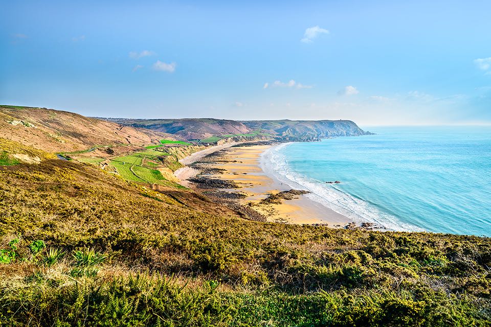 Fotoexkursion in die Bucht von Ecalgrain in Manche Normandie