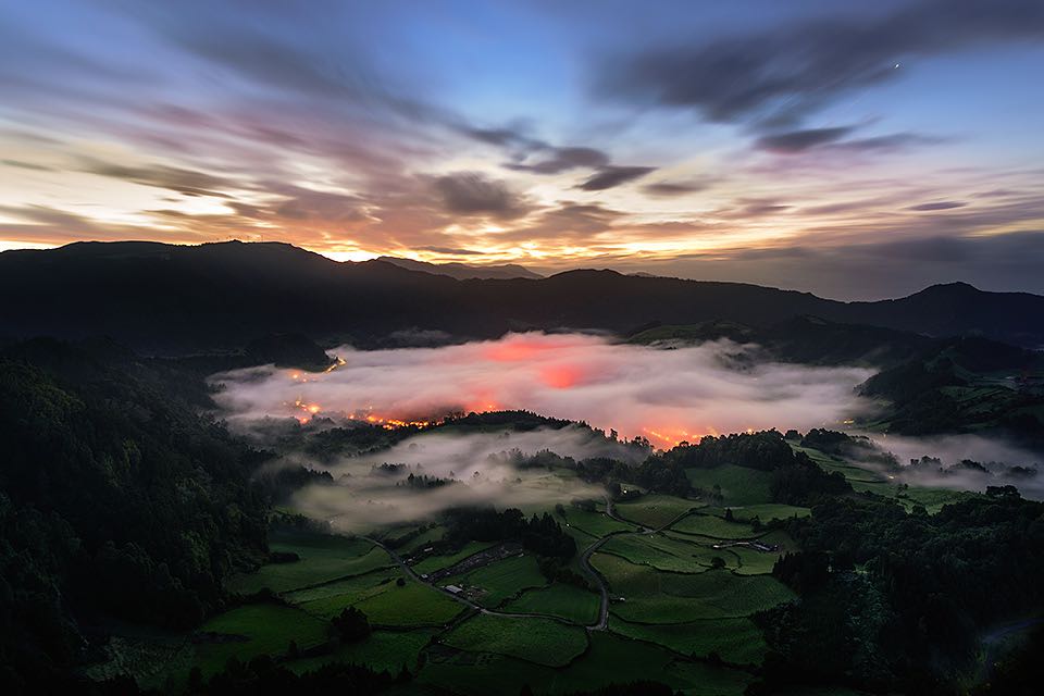 Miradouro do Pico do Ferro im Sonnenaufgang 