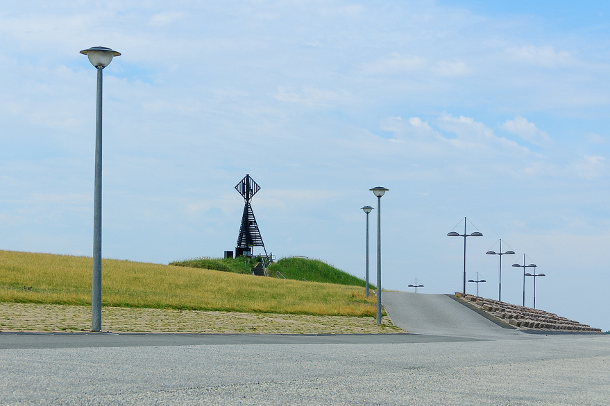 Reisen fuer Fotografen zu den Deichanlagen am Westende von Baltrum