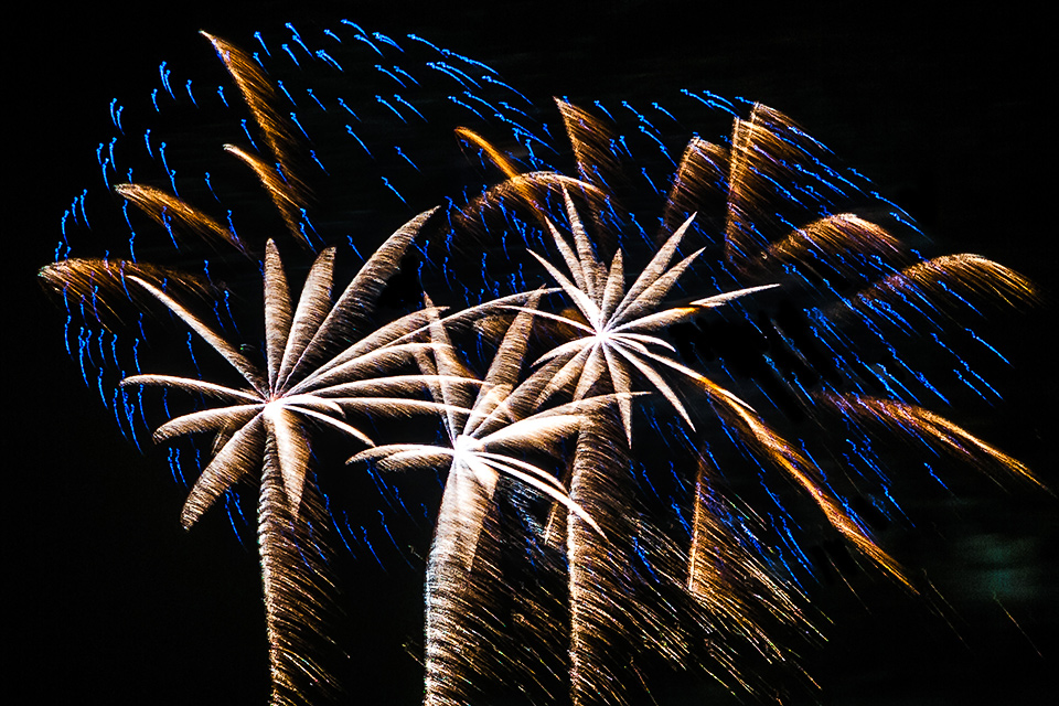 Pyrotechnische Effekte sind Licht Geraeusche Rauch und Nebel