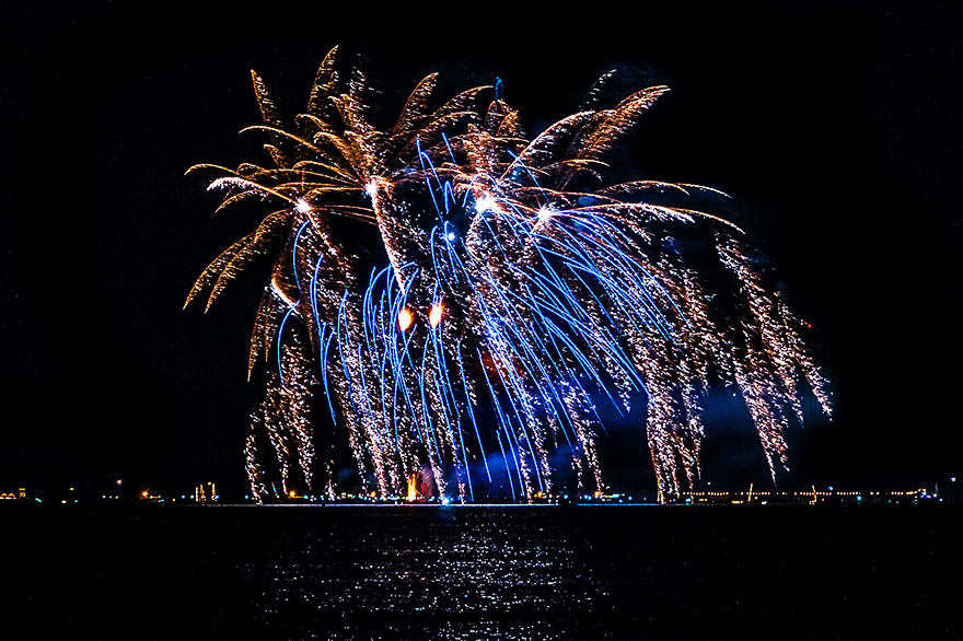 Feuerwerk Fotografie Reisen zum Duemmer See