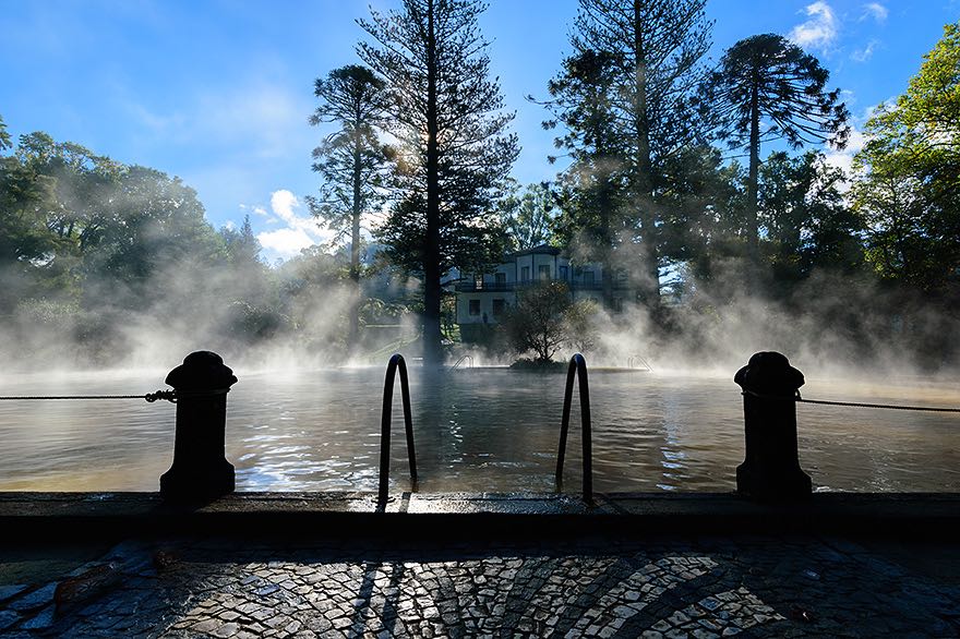 Zustieg Thermalbecken Terra Nostra Garden