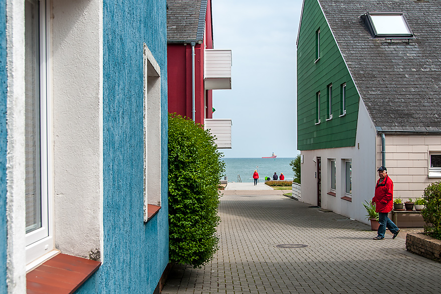 Architekturfotografie im Unterland von Helgoland