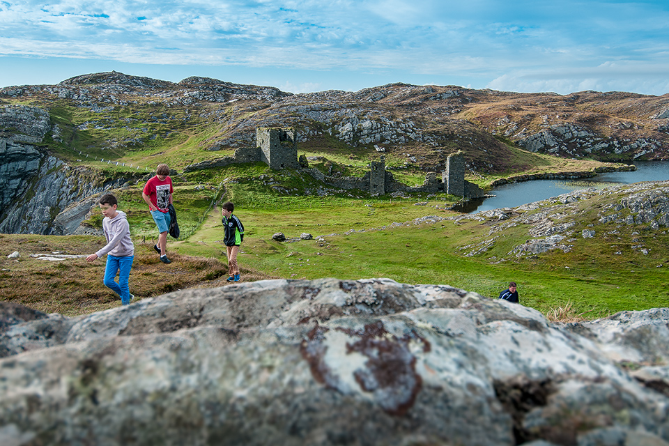 Fotowanderung zum three castle head am dun lough