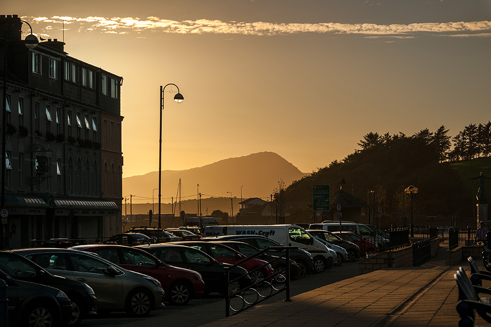 Sonnenuntergang in der Hafenstadt Bantry