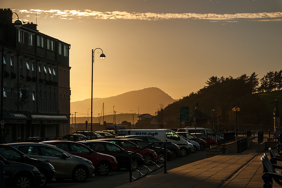 Sonnenuntergang in der Hafenstadt Bantry